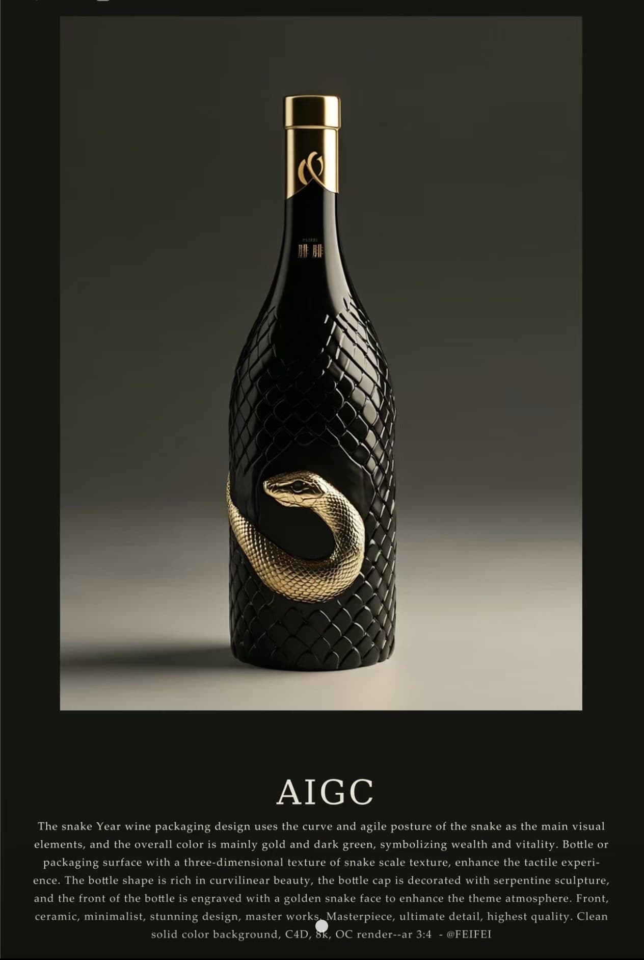 Black Snake Bottle